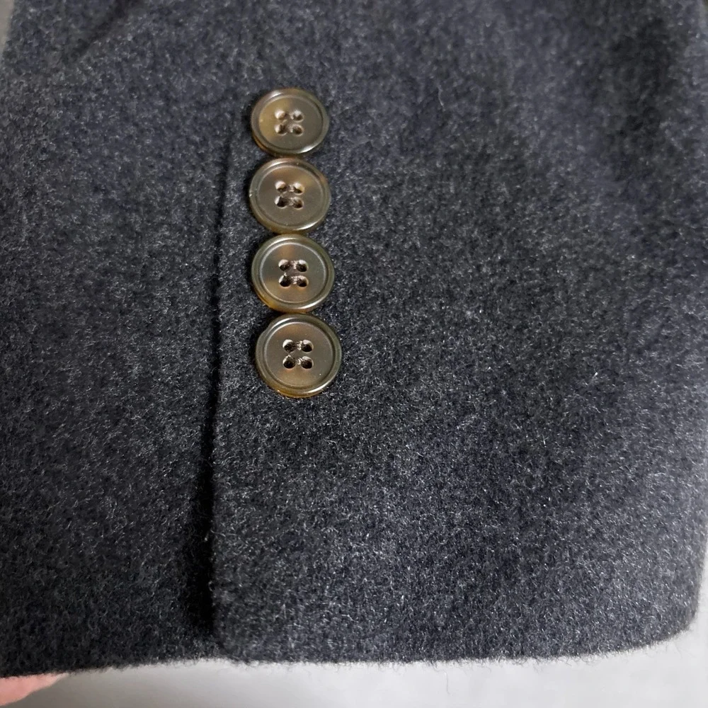 Lord Taylor Sport Coat 44L Gray‎ Cashmere Blazer Jacket Classic USA Union 46L